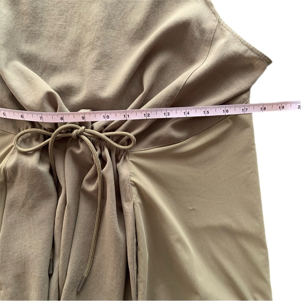 Lululemon Mesh Overlay High-Neck Dress Bronze Green Size 8 GUV - Picture 11 of 13